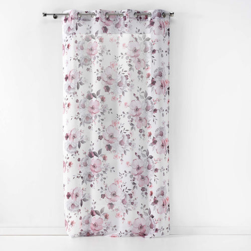 Perdea Velvet Flower Alb, 140 x 240 cm