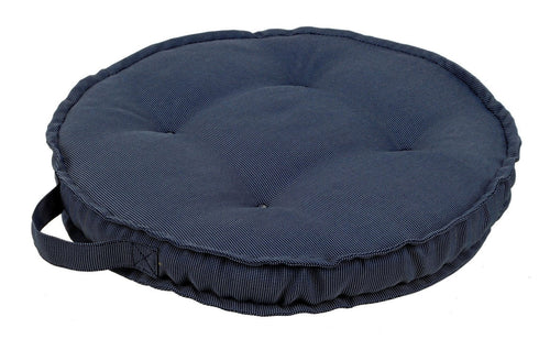 Perna de sezut decorativa, Zerach Round Bleumarin, Ø40xH4 cm