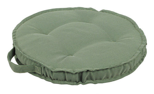 Perna de sezut decorativa, Zerach Round Verde, Ø40xH4 cm