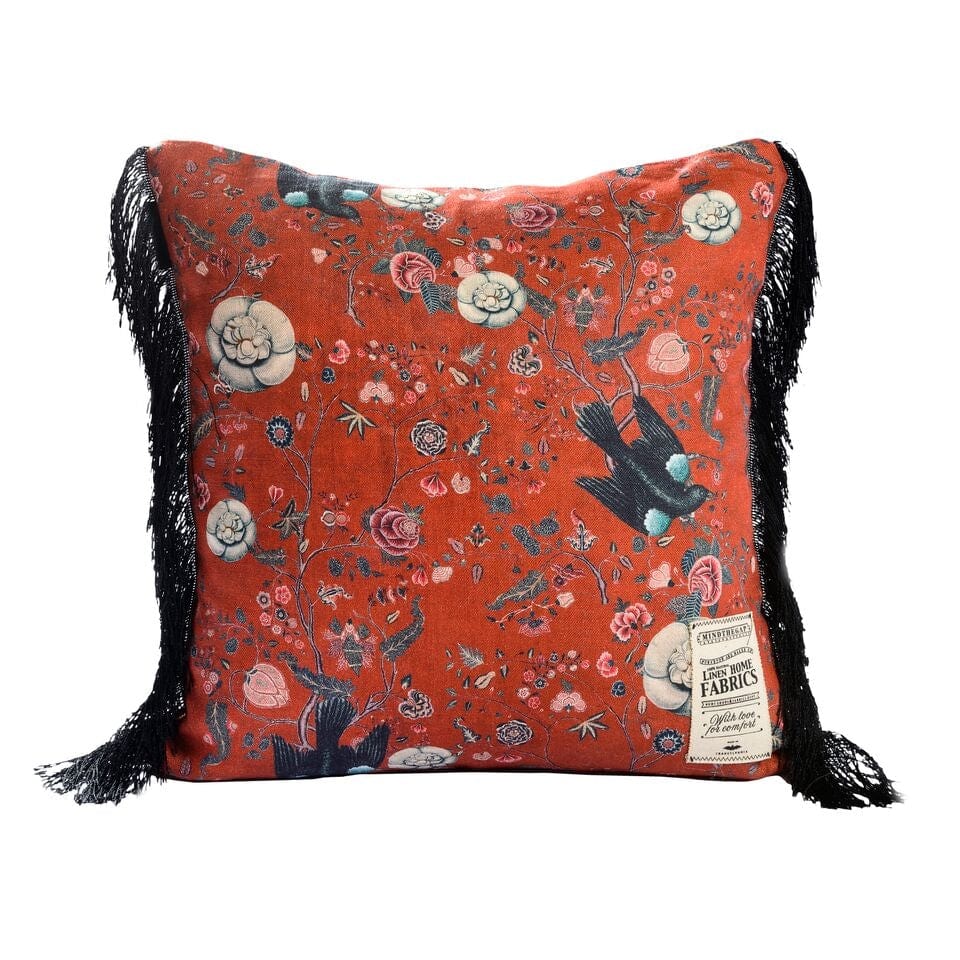 Perna decorativa Black Bird Red (3)