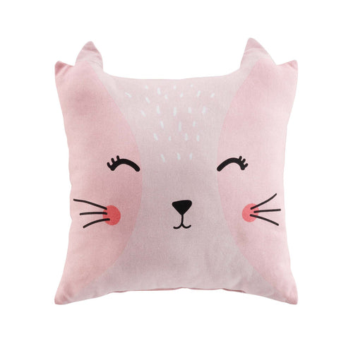 Perna decorativa Chaton Alb, 40 x 40 cm