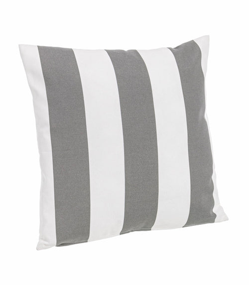 Perna decorativa cu husa detasabila, Stripes Alb / Gri, L43xl43 cm