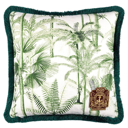 Perna decorativa Palmera Cubana Verde / Alb, L50xl50 cm