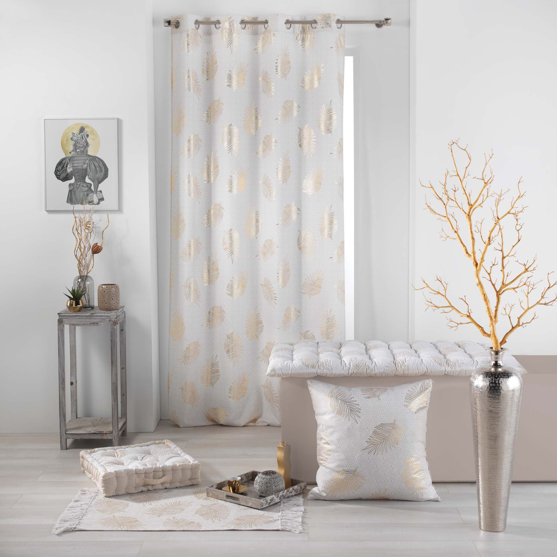 Perna decorativa Sunny Gold Albastru, 60 x 60 cm (1)