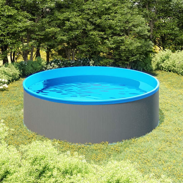 Piscina cu valuri, Splasher Albastru / Gri, Ø350xH90 cm