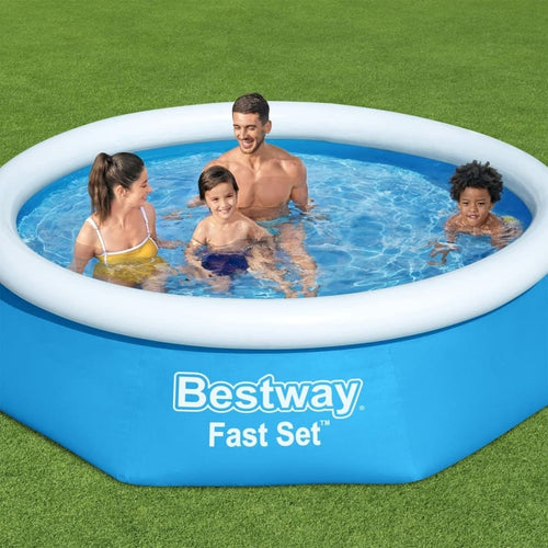 Piscina gonflabila, Bestway Fast Set Inflatable Albastru, Ø244xH66 cm