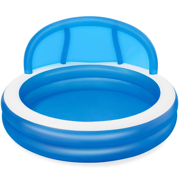 Piscina gonflabila cu parasolar, Bestway Summer Days Family Albastru, Ø241xH140 cm (3)