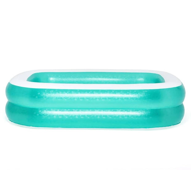 Piscina gonflabila pentru copii, Bestway Swimming Rectangular Turcoaz, L201xl150xH51 cm (2)