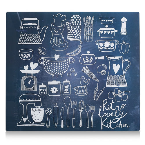 Placa din sticla protectie perete/plita, Lovely Kitchen, L56xl50 cm