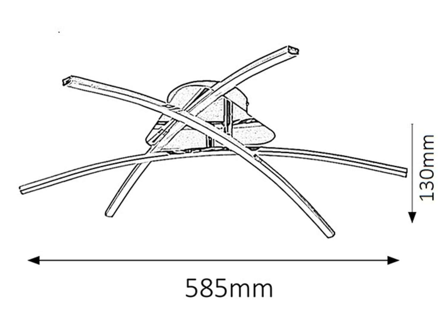 RabaLux Plafoniera Alexis 2504 Crom