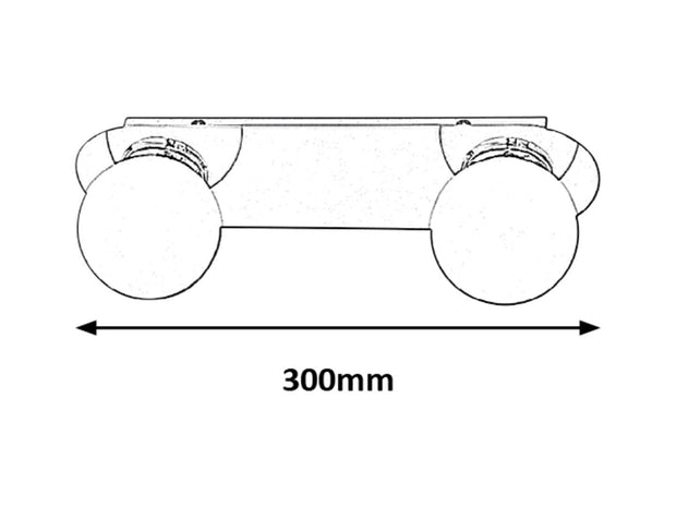 RabaLux Plafoniera Becca 2111 Crom / Alb