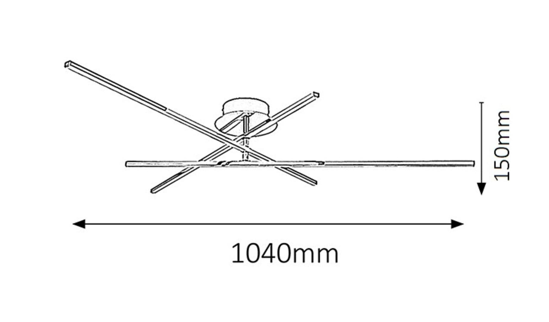 RabaLux Plafoniera Meredith 2479 Crom