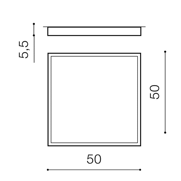 Plafoniera Monza II S Smart 50 Negru, AZ3275 (2)