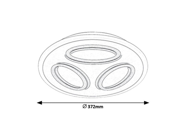 Plafoniera Rochelle 6708 Alb (3)