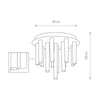 Nowodvorski Plafoniera Stalactite XIII Alama / Negru