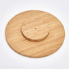 Platou servire, din lemn de bambus, Revolving Natural, Ø35xH3,7 cm (2)