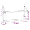 Raft din lemn, Loggia 134 Stejar Sonoma, l80xA21xH51 cm (7)