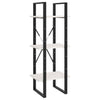 Raft din metal si lemn, Loggia 106 Alb, l40xA30xH105 cm (1)