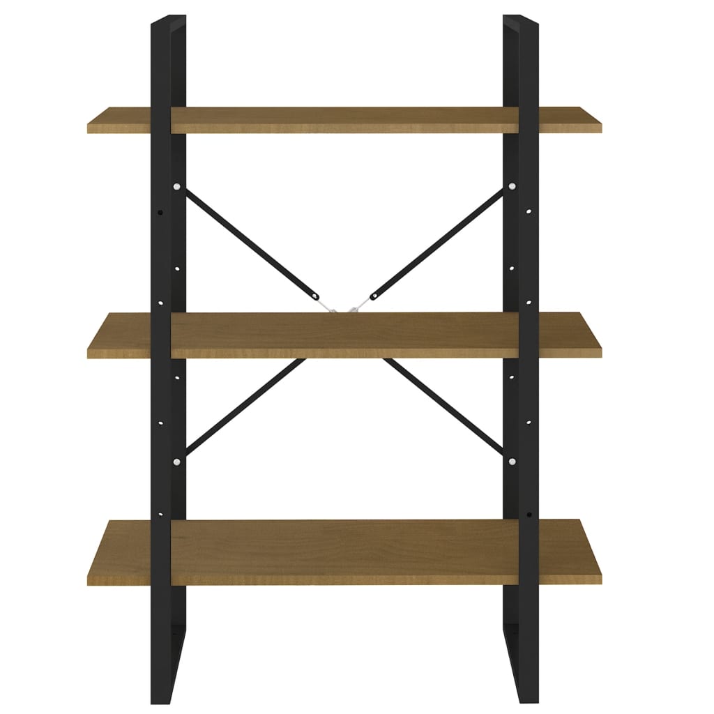 Raft din metal si lemn, Loggia 107 Maro, l80xA30xH105 cm (4)