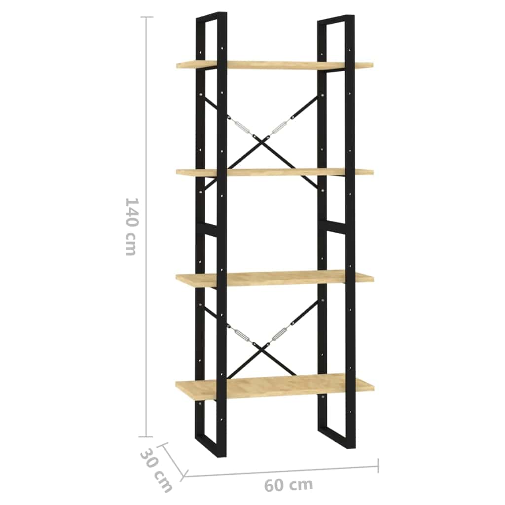 Raft din metal si lemn, Loggia 219 Natural, l60xA30xH140 cm (7)