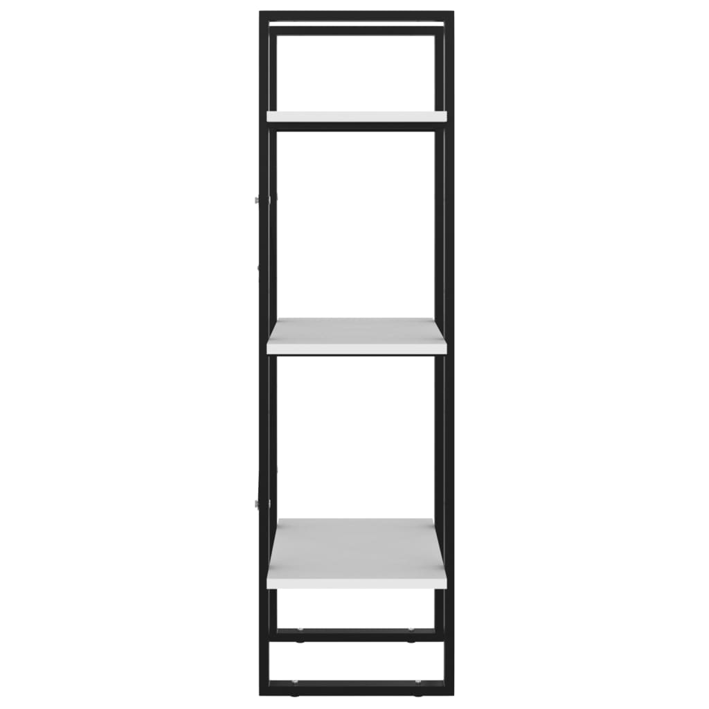 Raft din metal si pal, Loggia 104 Alb, l40xA30xH105 cm (5)