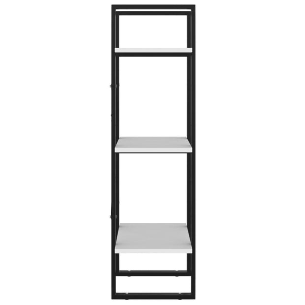 Raft din metal si pal, Loggia 104 Alb, l40xA30xH105 cm (5)