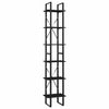 Raft din metal si pal, Loggia 90 Negru, l40xA30xH210 cm (1)