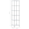 Raft din metal si sticla, Loggia 142 Transparent, l40xA40xH160 cm (4)