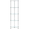 Raft din metal si sticla, Loggia 72 Transparent, l30xA30xH130 cm (1)