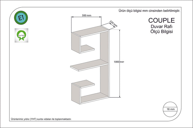 Oyo Raft suspendat din pal, Couple Stejar, l50xA22xH100 cm