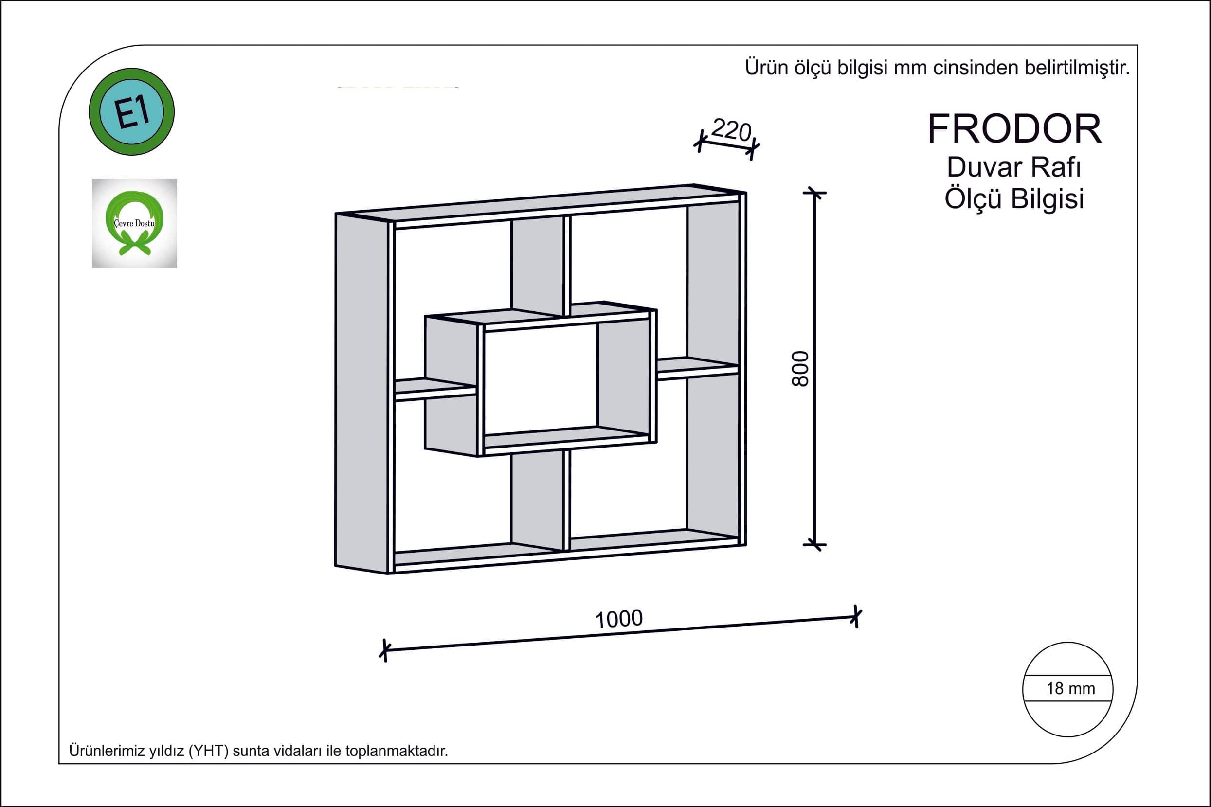 Oyo Raft suspendat din pal, Frodor Nuc, l100xA22xH80 cm