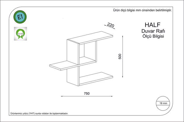 Oyo Raft suspendat din pal, Half Maro, l75xA22xH50 cm