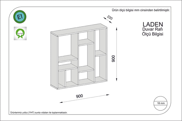 Oyo Raft suspendat din pal, Laden Alb, l90xA22xH90 cm