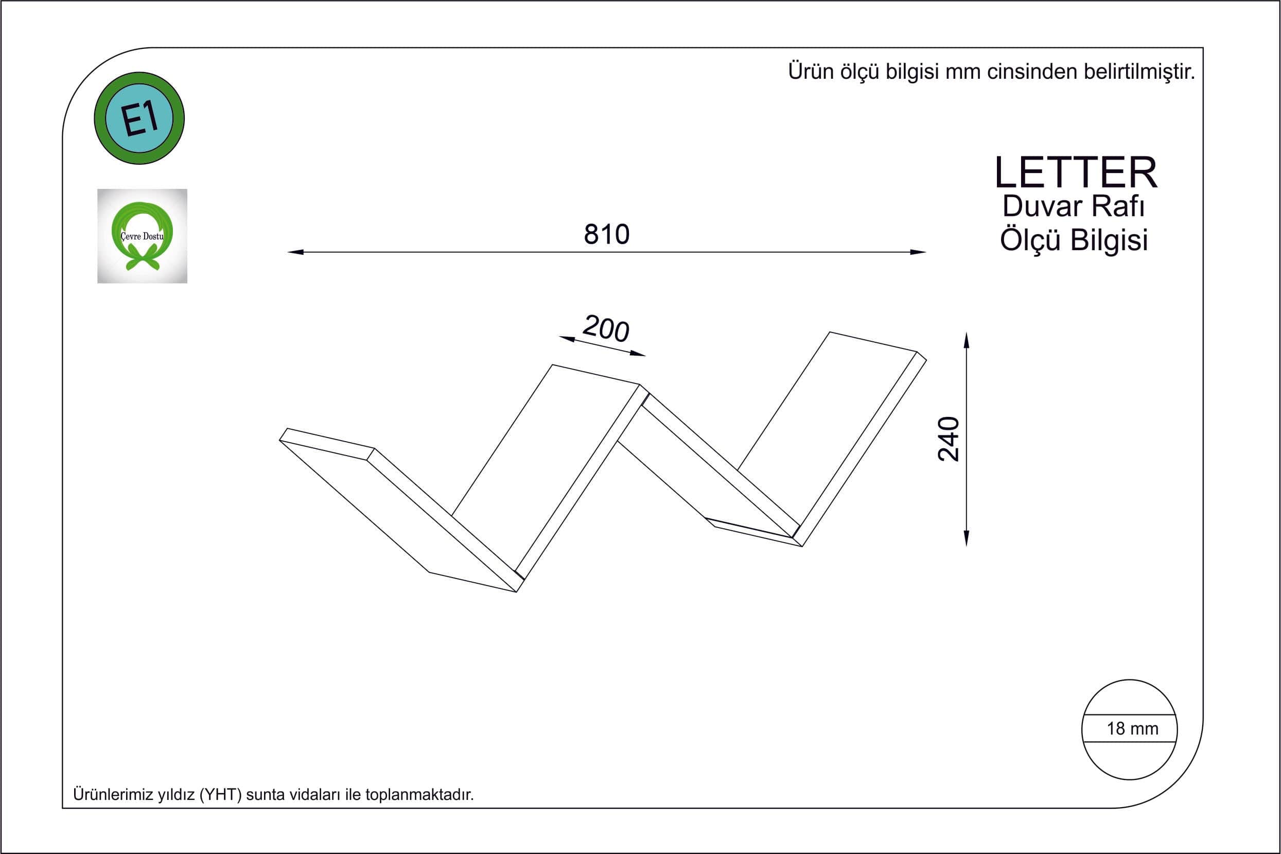 Oyo Raft suspendat din pal, Letter Alb, l81xA22xH24 cm