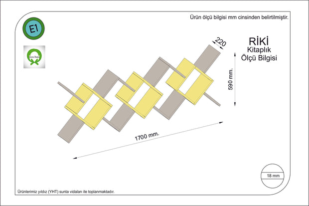 Oyo Raft suspendat din pal, Riki Galben, l170xA22xH59 cm