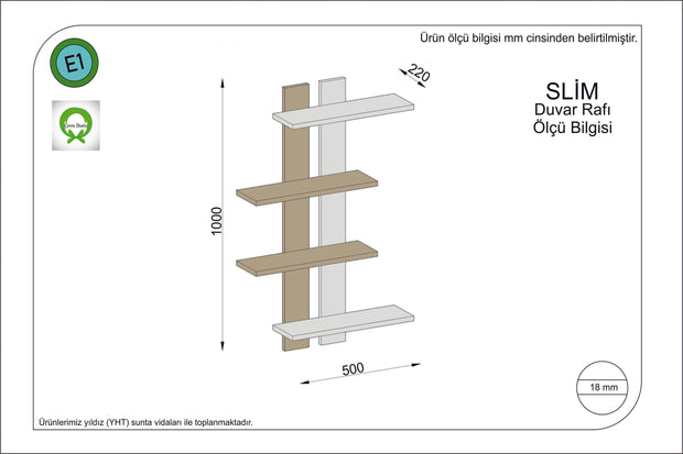 Oyo Raft suspendat din pal, Slim Alb, l70xA24xH100 cm