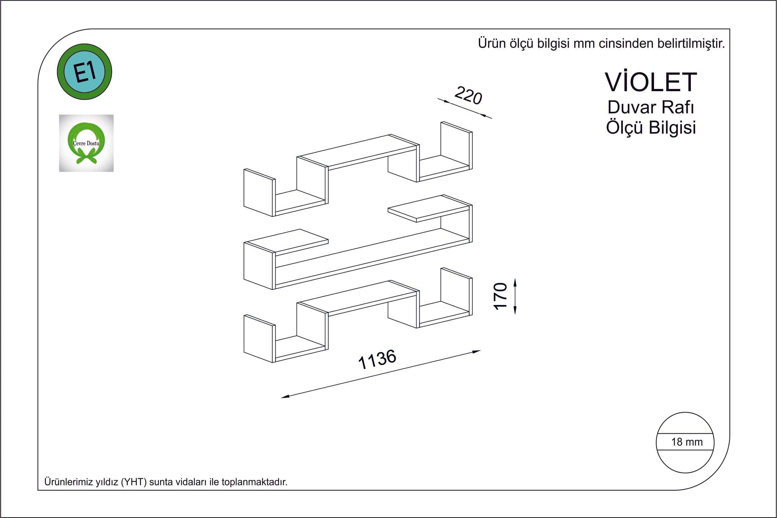 Oyo Raft suspendat din pal, Violet Alb, l113,6xA22xH17 cm