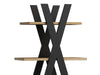 Raft din pal, Tobiah Stejar Wotan / Negru, l80xA30xH136 cm (5)