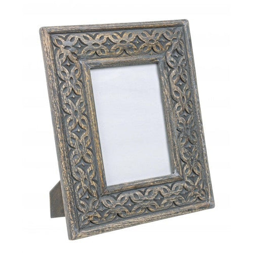 Bizzotto Rama foto decorativa din MDF Dalila Antique Gri, 24 x 29 cm