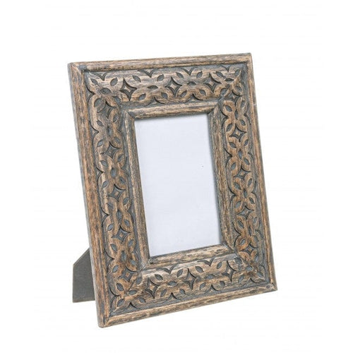 Rama foto decorativa din MDF Dalila Gri, 22 x 27 cm