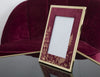 Mauro Ferretti Rama foto decorativa din MDF si metal Glam Large Bordeaux / Auriu, 28 x 33,5 cm