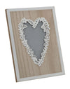 Rama foto decorativa din MDF si lemn Laugh Love Natural, 17,5 x 22,8 cm