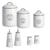 Recipient pentru depozitare cu capac, din ceramica, Potatoes Large Alb, 2900 ml, Ø17,5xH24,5 cm (4)