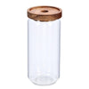 Recipient pentru depozitare cu capac etans, din sticla, Acacia Round Tall Natural, 950 ml, Ø9xH19,7 cm