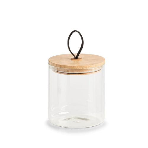 Recipient pentru depozitare cu capac etans, din sticla, Bamboo Lid Small Natural, 880 ml, Ø11,2xH12,8 cm