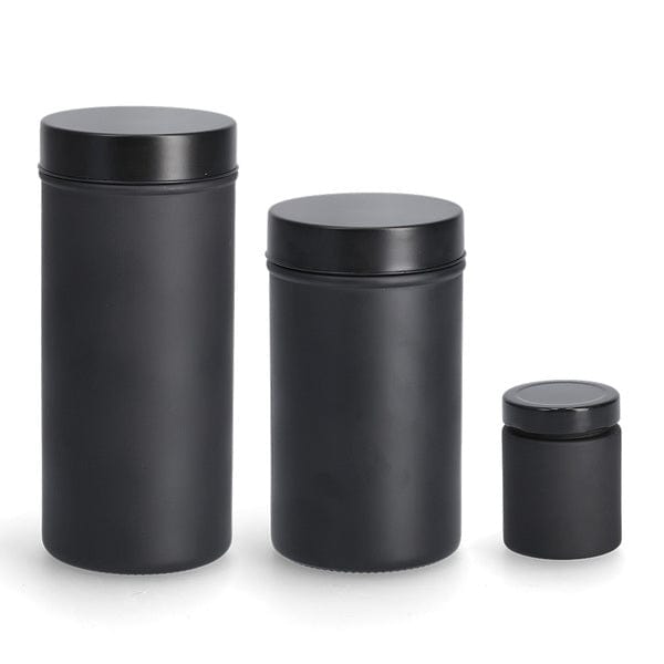 Recipient pentru depozitare, din metal, Storage Small Negru, 150 ml, Ø6,1xH8,2 cm (4)