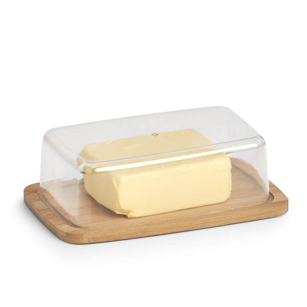 Recipient pentru unt, din bambus cu capac de plastic, Bamboo Rectangle Natural, L19xl12,5xH6 cm (1)