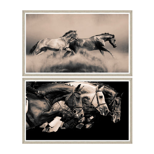 Tablou 2 piese Framed Art Running Horses
