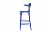 Ton Scaun de bar din lemn de fag 135 Blue, l54xA49xH107 cm