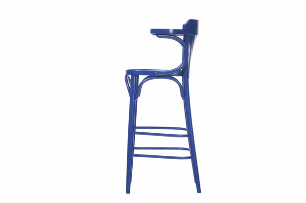 Ton Scaun de bar din lemn de fag 135 Blue, l54xA49xH107 cm